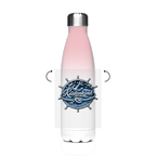 Edelstahl-Thermoflasche Küstenkind #600 blau-silber