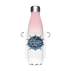 Edelstahl-Thermoflasche Küstenkind #600 blau-silber