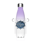 Edelstahl-Thermoflasche Küstenkind #600 blau-silber