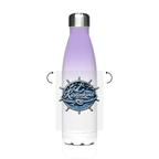 Edelstahl-Thermoflasche Küstenkind #600 blau-silber