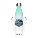 Edelstahl-Thermoflasche Küstenkind #600 blau-silber