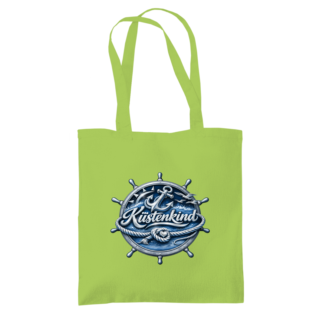 Baumwolltasche Küstenkind #600 blau-silber