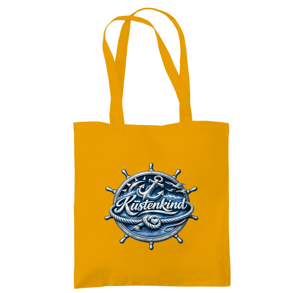 Baumwolltasche Küstenkind #600 blau-silber