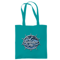 Baumwolltasche Küstenkind #600 blau-silber
