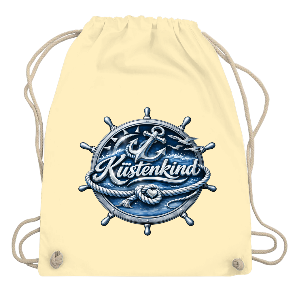 Kordelrucksack Küstenkind #600 blau-silber