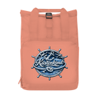 Rucksack mit Seitentasche  Küstenkind #600 blau-silber  Gr. S