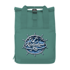 Rucksack mit Seitentasche  Küstenkind #600 blau-silber  Gr. S