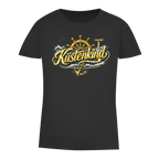 T-Shirt Damen Küstenkind #601 blau-gold