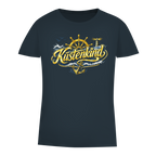 T-Shirt Damen Küstenkind #601 blau-gold