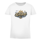 T-Shirt Damen Küstenkind #601 blau-gold