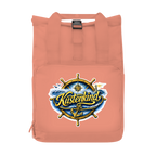 Rucksack mit Seitentasche  Küstenkind #601 blau-gold  Gr. S