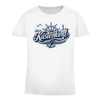 T-Shirt Damen Küstenkind #601 blau-silber