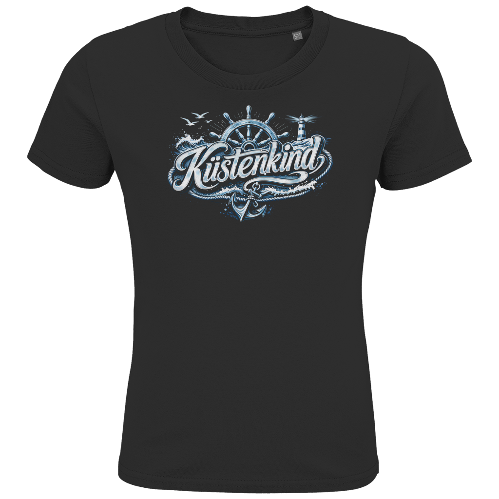 T-Shirt Kinder  Küstenkind #601 blau-silber