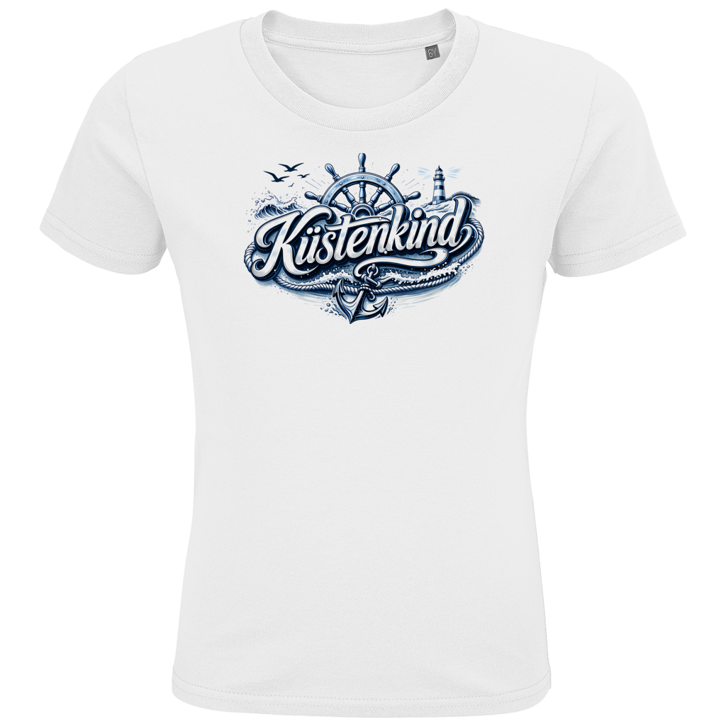 T-Shirt Kinder  Küstenkind #601 blau-silber