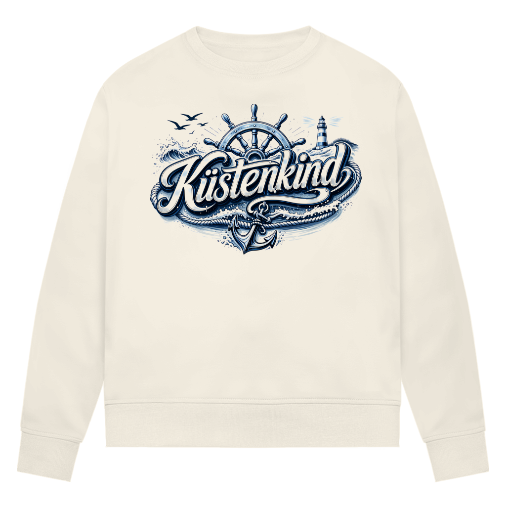 Sweatshirt Damen  Küstenkind #601 blau-silber