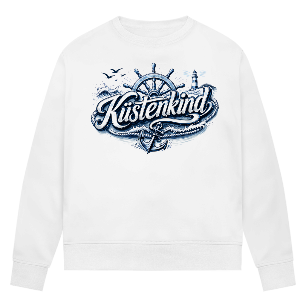 Sweatshirt Damen  Küstenkind #601 blau-silber