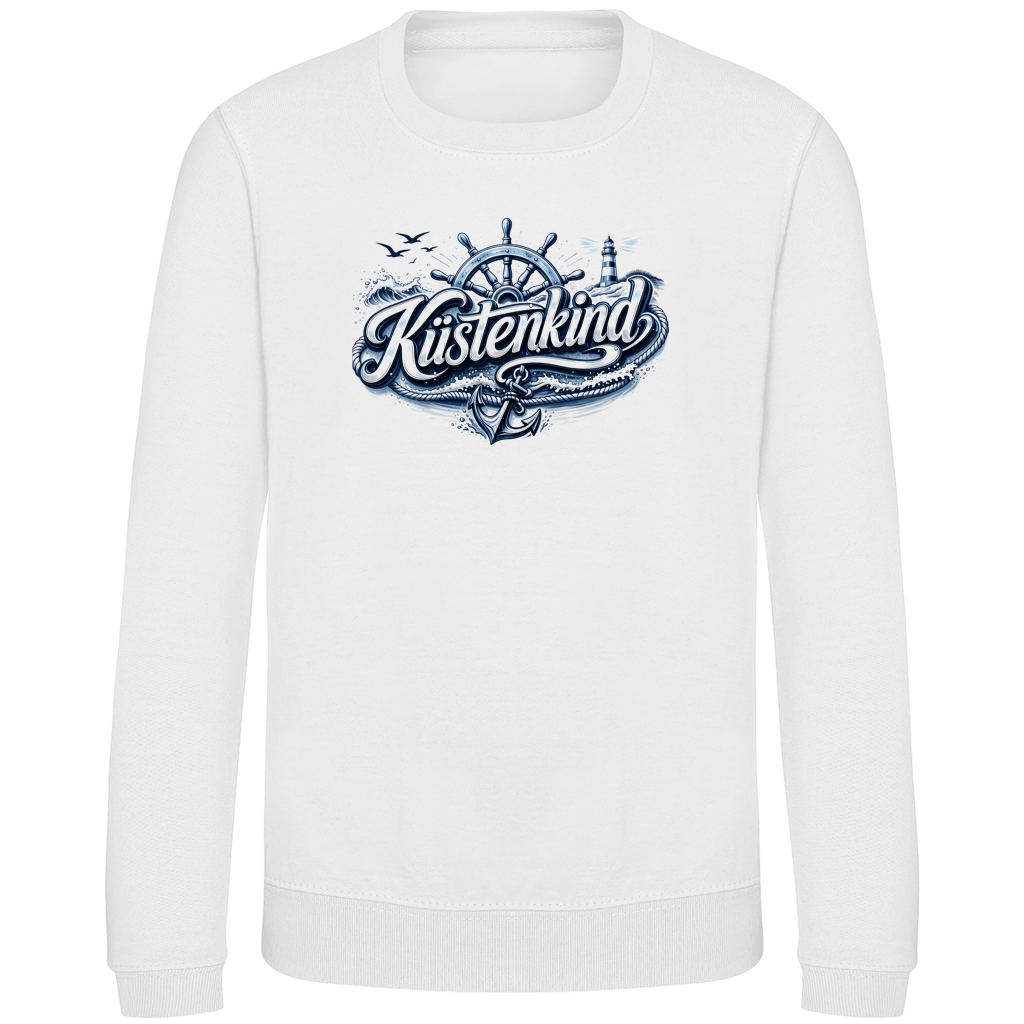 Sweatshirt Kinder  Küstenkind #601 blau-silber
