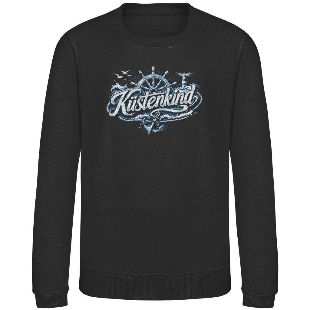 Sweatshirt Kinder  Küstenkind #601 blau-silber
