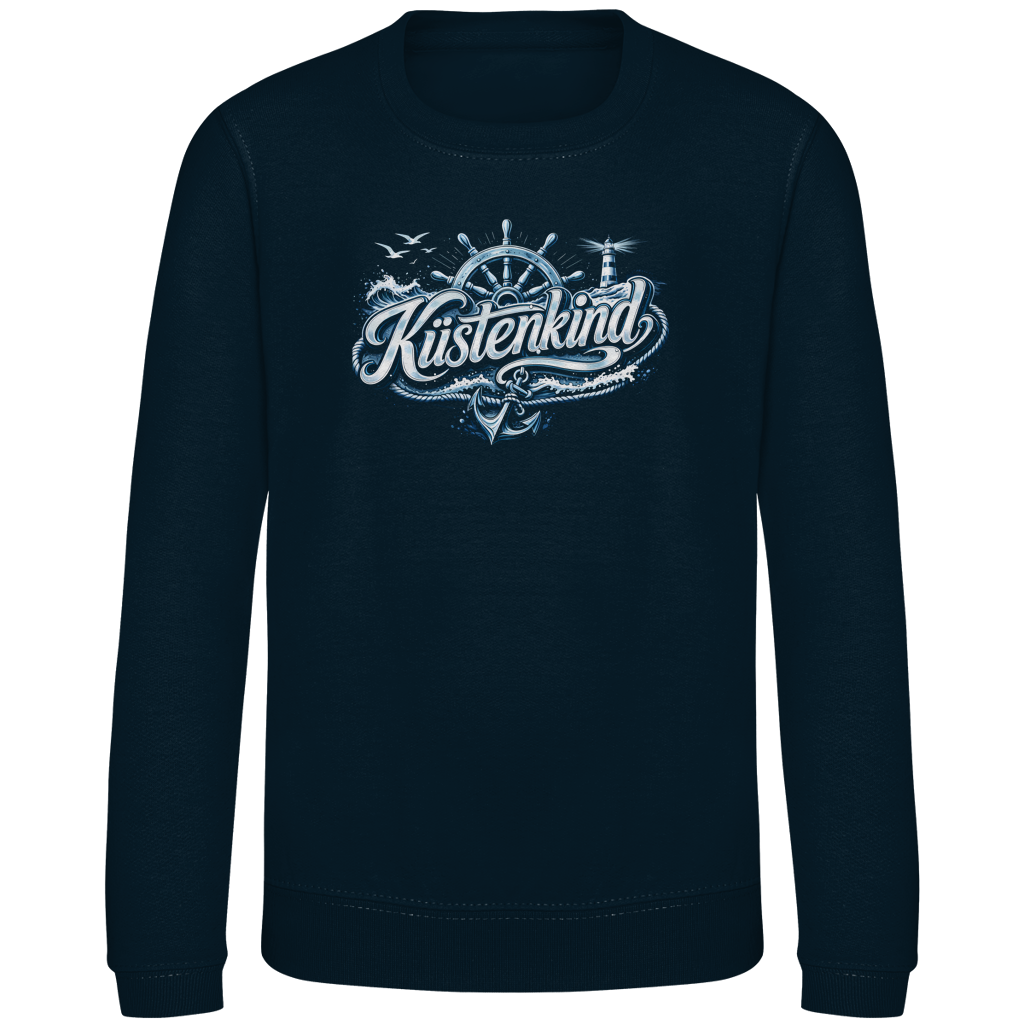 Sweatshirt Kinder  Küstenkind #601 blau-silber