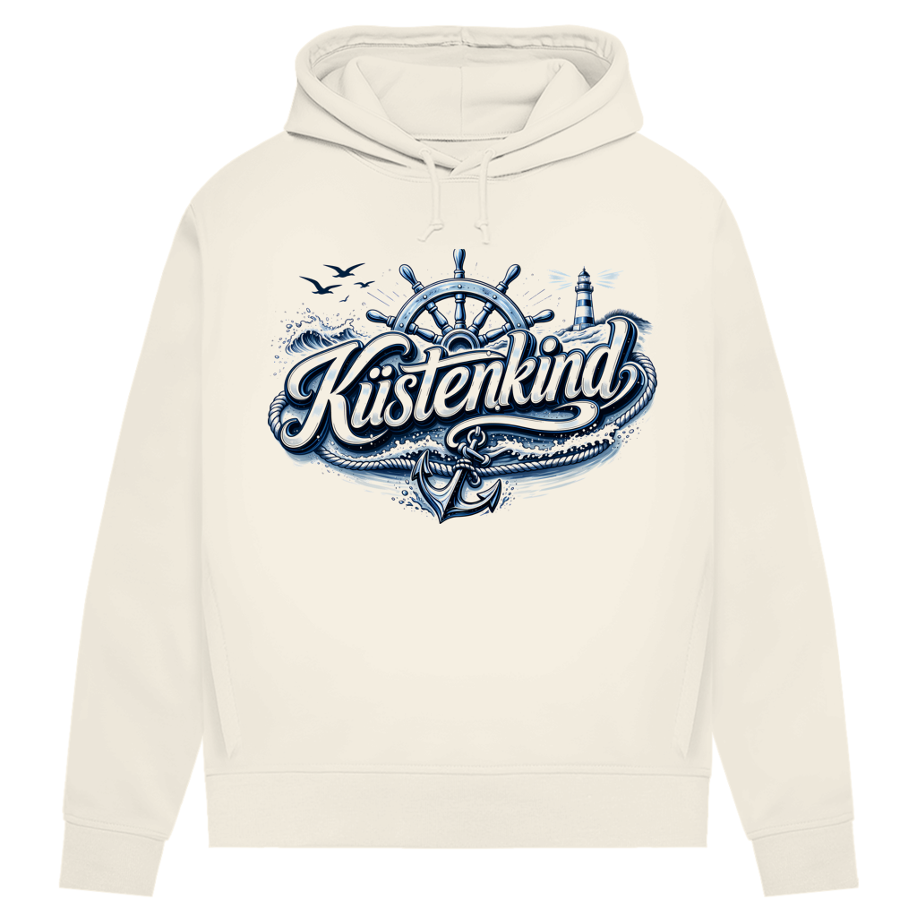 Hoodie Damen  Küstenkind #601 blau-silber