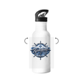 Edelstahl-Trinkflasche  Küstenkind #601 blau-silber