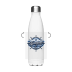 Edelstahl-Thermoflasche Küstenkind #601 blau-silber