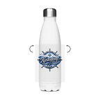 Edelstahl-Thermoflasche Küstenkind #601 blau-silber