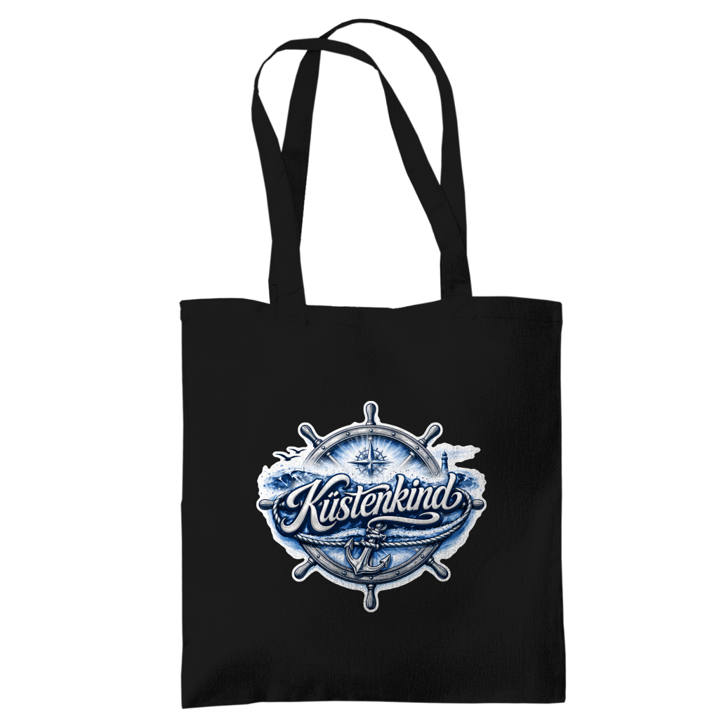 Baumwolltasche  Küstenkind #601 blau-silber