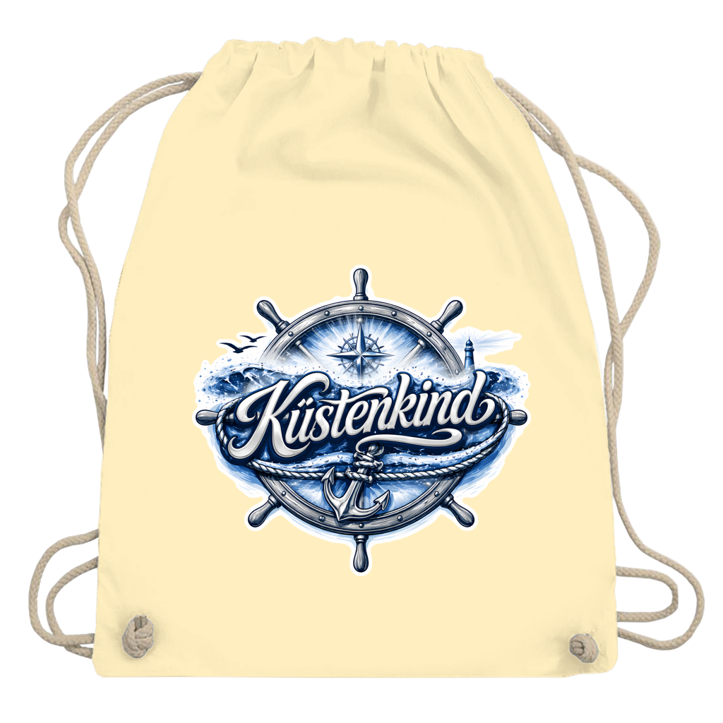 Kordelrucksack  Küstenkind #601 blau-silber