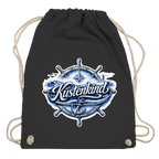 Kordelrucksack  Küstenkind #601 blau-silber