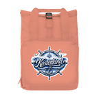 Rucksack mit Seitentasche  Küstenkind #601 blau-silber  Gr. S