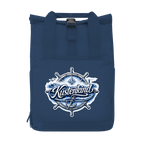 Rucksack mit Seitentasche  Küstenkind #601 blau-silber  Gr. S