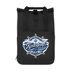 Rucksack mit Seitentasche Küstenkind #601 blau-silber  Gr. L