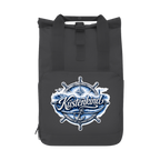 Rucksack mit Seitentasche Küstenkind #601 blau-silber  Gr. L