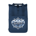 Rucksack mit Seitentasche Küstenkind #601 blau-silber  Gr. L