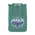 Rucksack mit Seitentasche Küstenkind #601 blau-silber  Gr. L