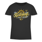 T-Shirt Damen Küstenkind #601 blau-gold