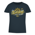 T-Shirt Damen Küstenkind #601 blau-gold