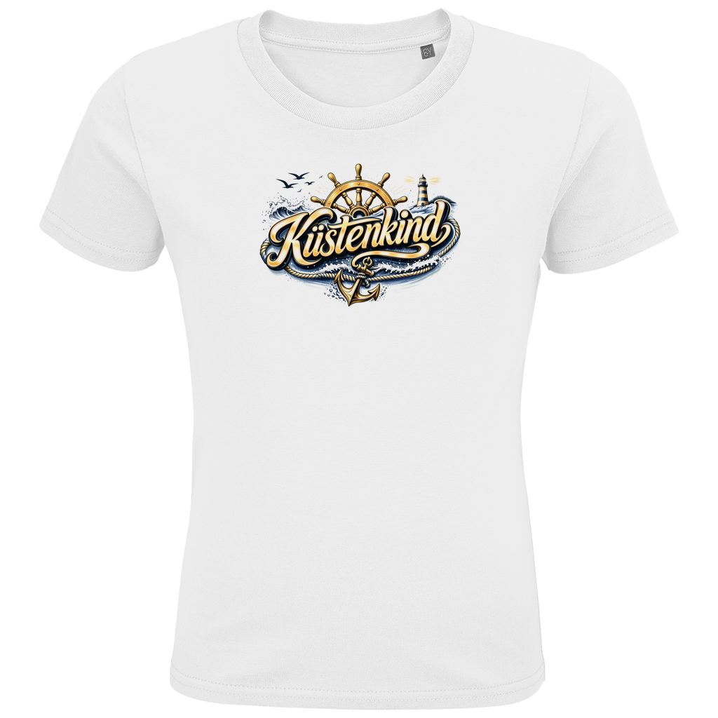 T-Shirt Kinder Küstenkind #601 blau-gold