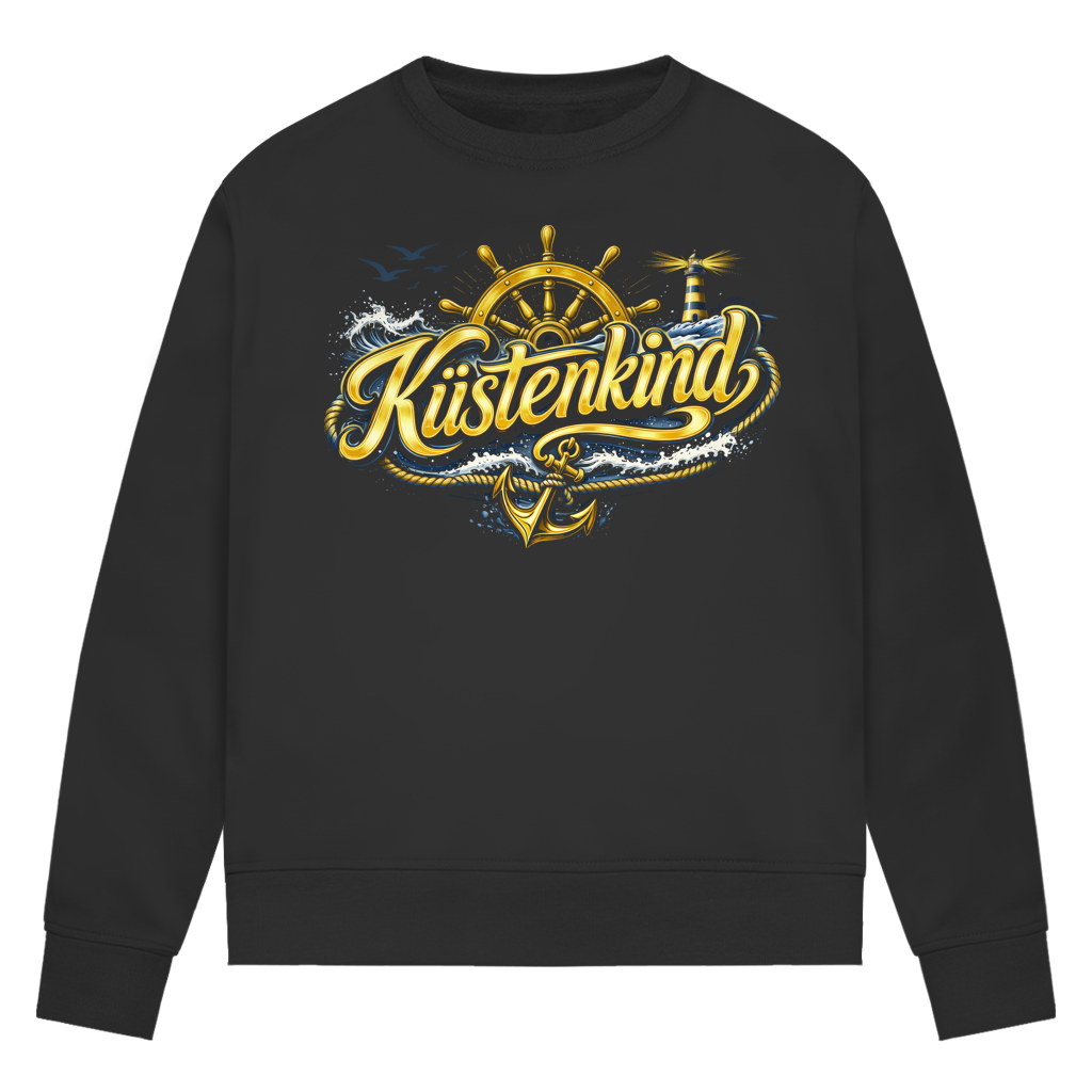 Sweatshirt Damen Küstenkind #601 blau-gold