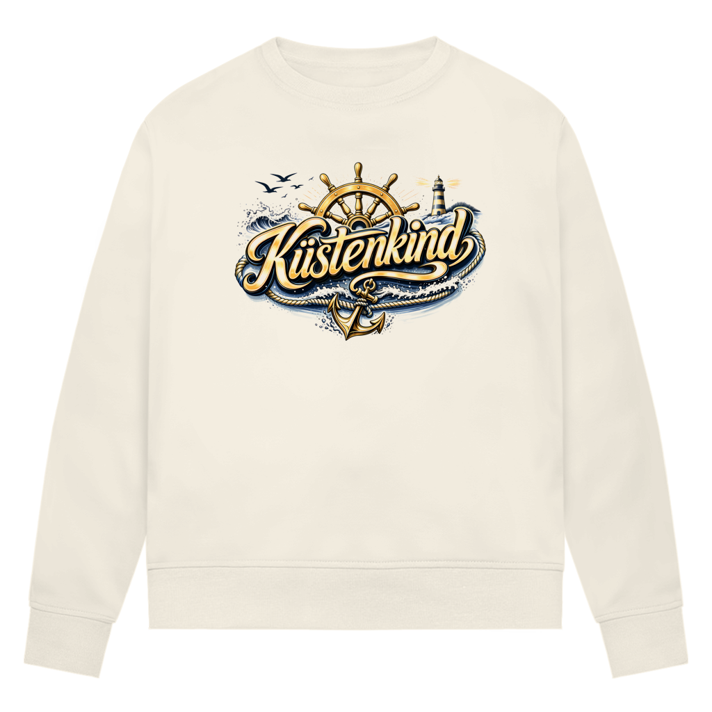 Sweatshirt Damen Küstenkind #601 blau-gold
