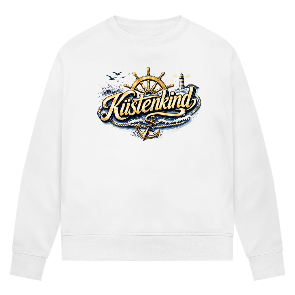 Sweatshirt Damen Küstenkind #601 blau-gold