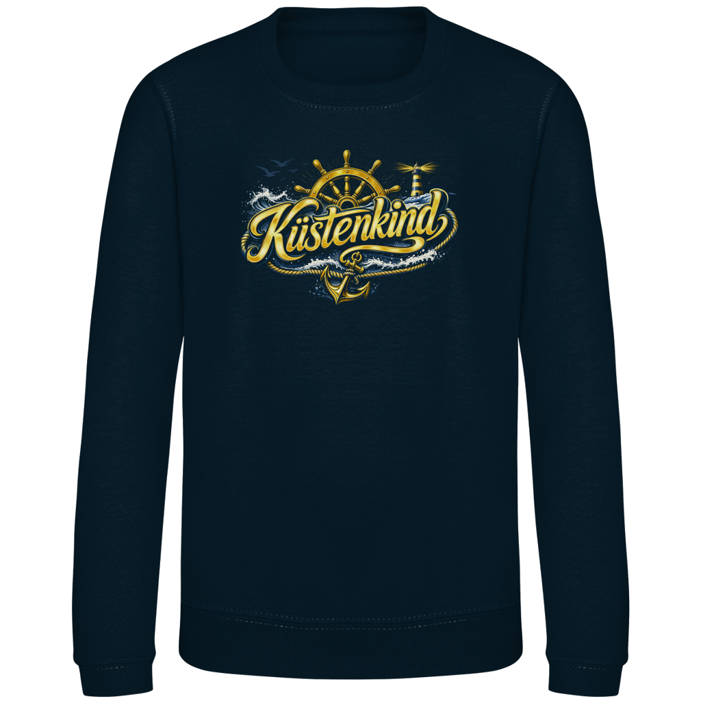 Sweatshirt Kinder Küstenkind #601 blau-gold