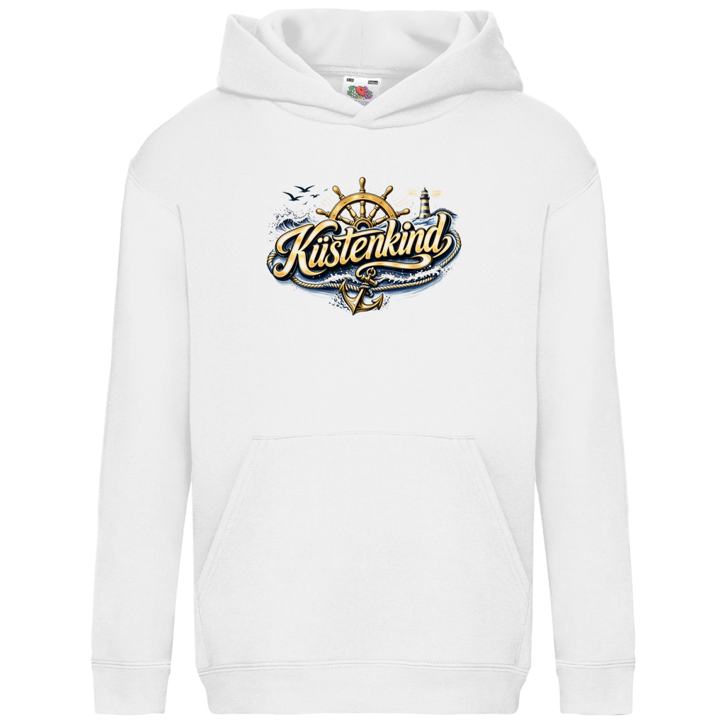 Hoodie Kinder  Küstenkind #601 blau-gold
