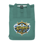Rucksack mit Seitentasche Küstenkind #601 blau-gold Gr. S