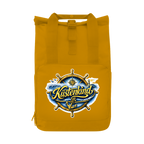 Rucksack mit Seitentasche  Küstenkind #601 blau-gold  Gr. L