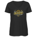 T-Shirt Damen V-Neck Küstenliebe #602 blau-gold