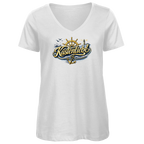 T-Shirt Damen V-Neck Küstenliebe #602 blau-gold