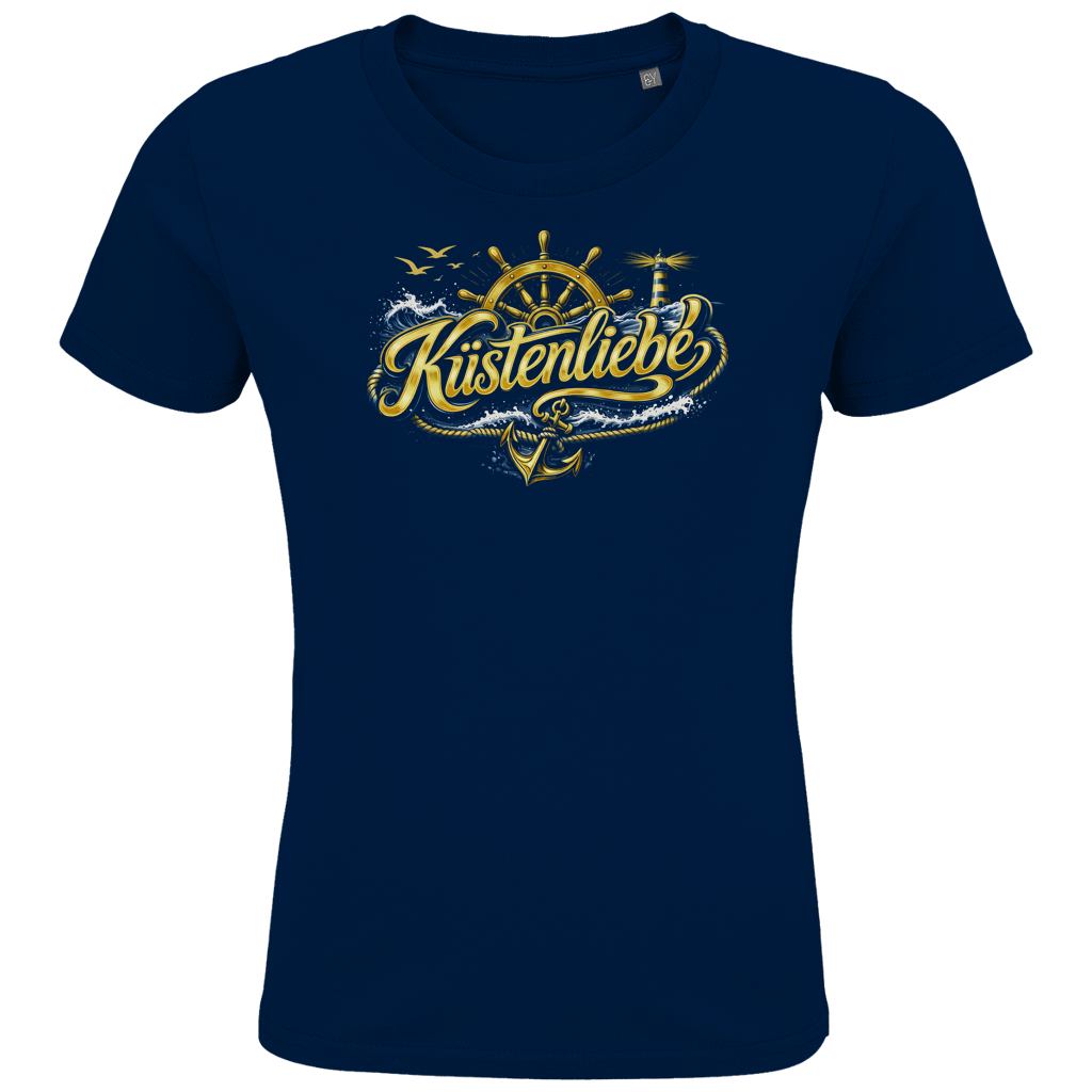 T-Shirt Kinder  Küstenliebe #602 blau-gold