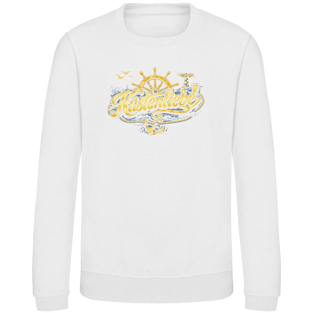 Sweatshirt Kinder  Küstenliebe #602 blau-gold
